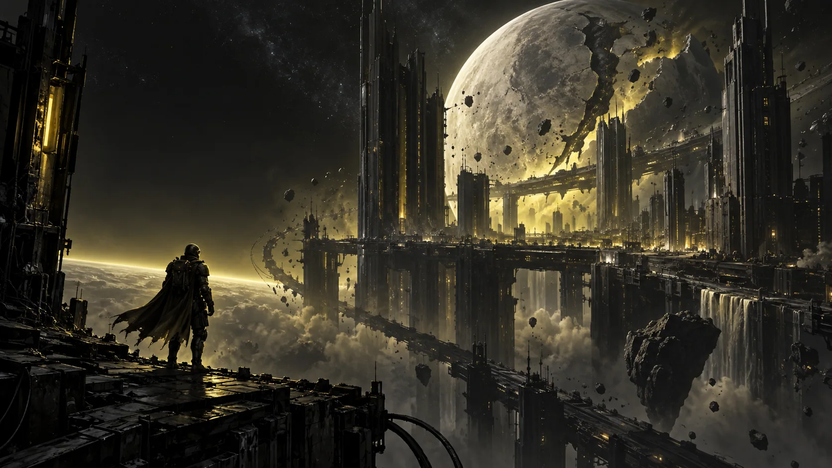 Original Black Star game-world concept art